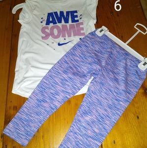 Nwt Nike 2 pc pant outfit sz 6